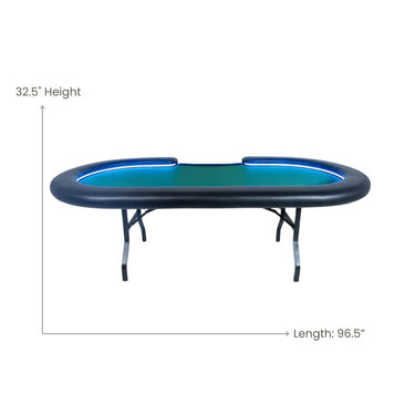 Folding Poker Table Aces Pro Alpha - Blue